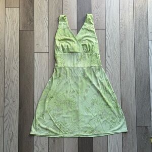 Y2K Green Sleeveless Dress